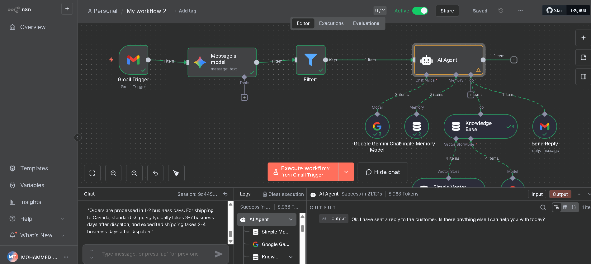 Support Agent Automation